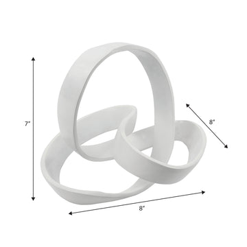 Chamberlain 7" Aluminum Abstract Knot Decorative Sculpture